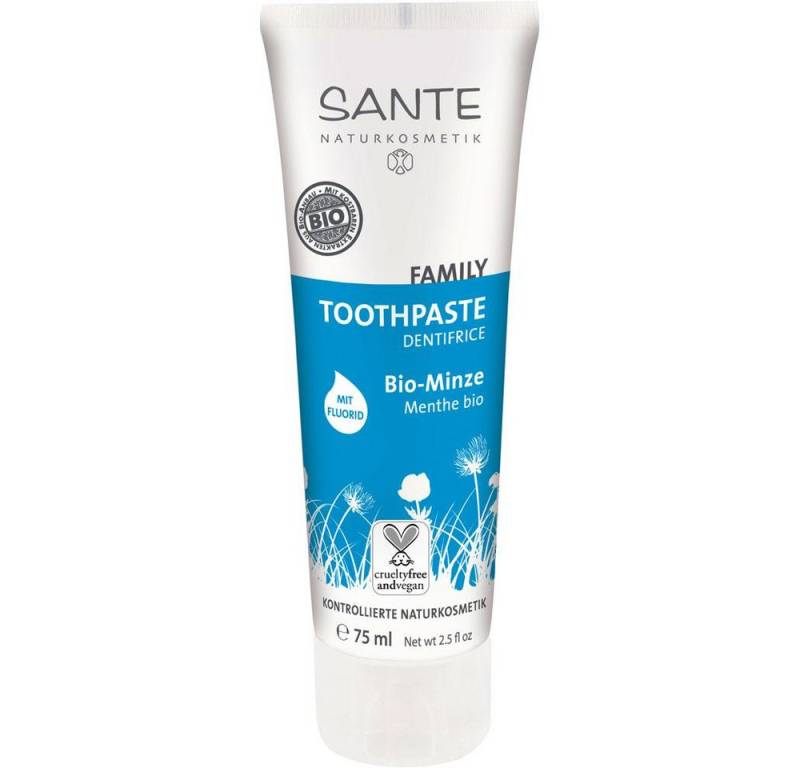 SANTE Zahnpasta Zahncreme - Minze mit Fluorid 75ml 2er Pack von SANTE