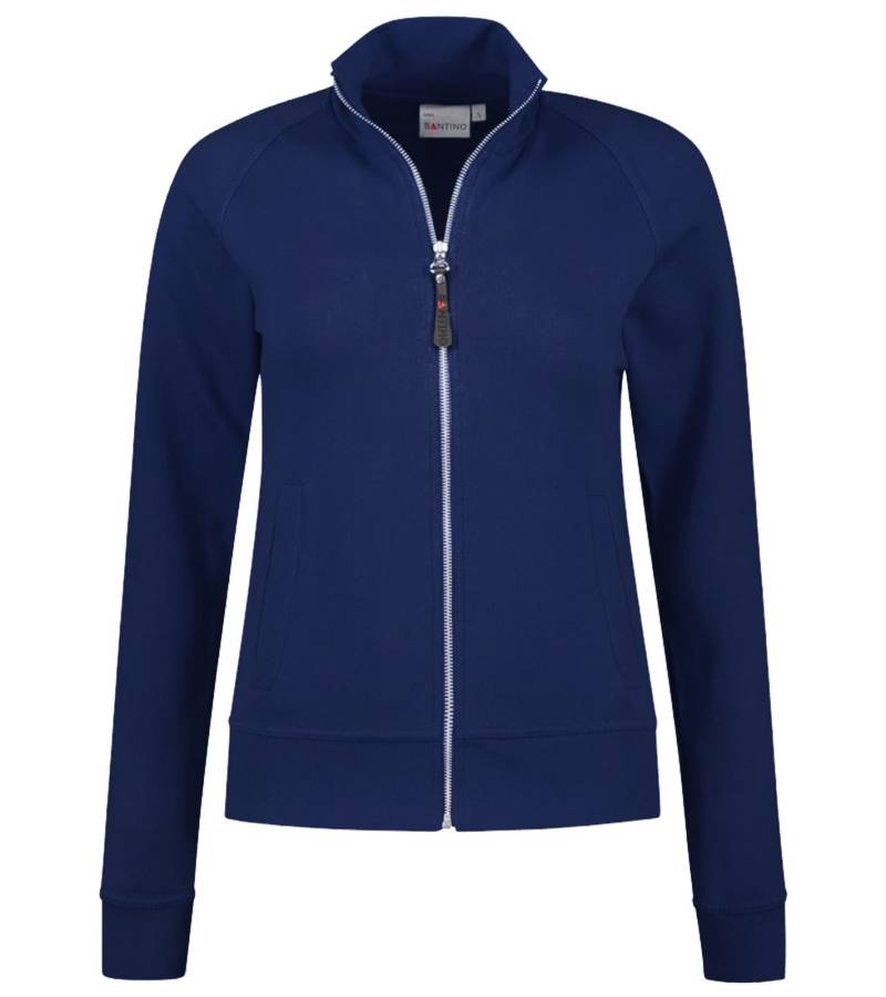 SANTINO Anna Damen Sweat-Jacke mit Baumwollanteil dünne Übergangs-Jacke 280 gr/m2 Navy von SANTINO