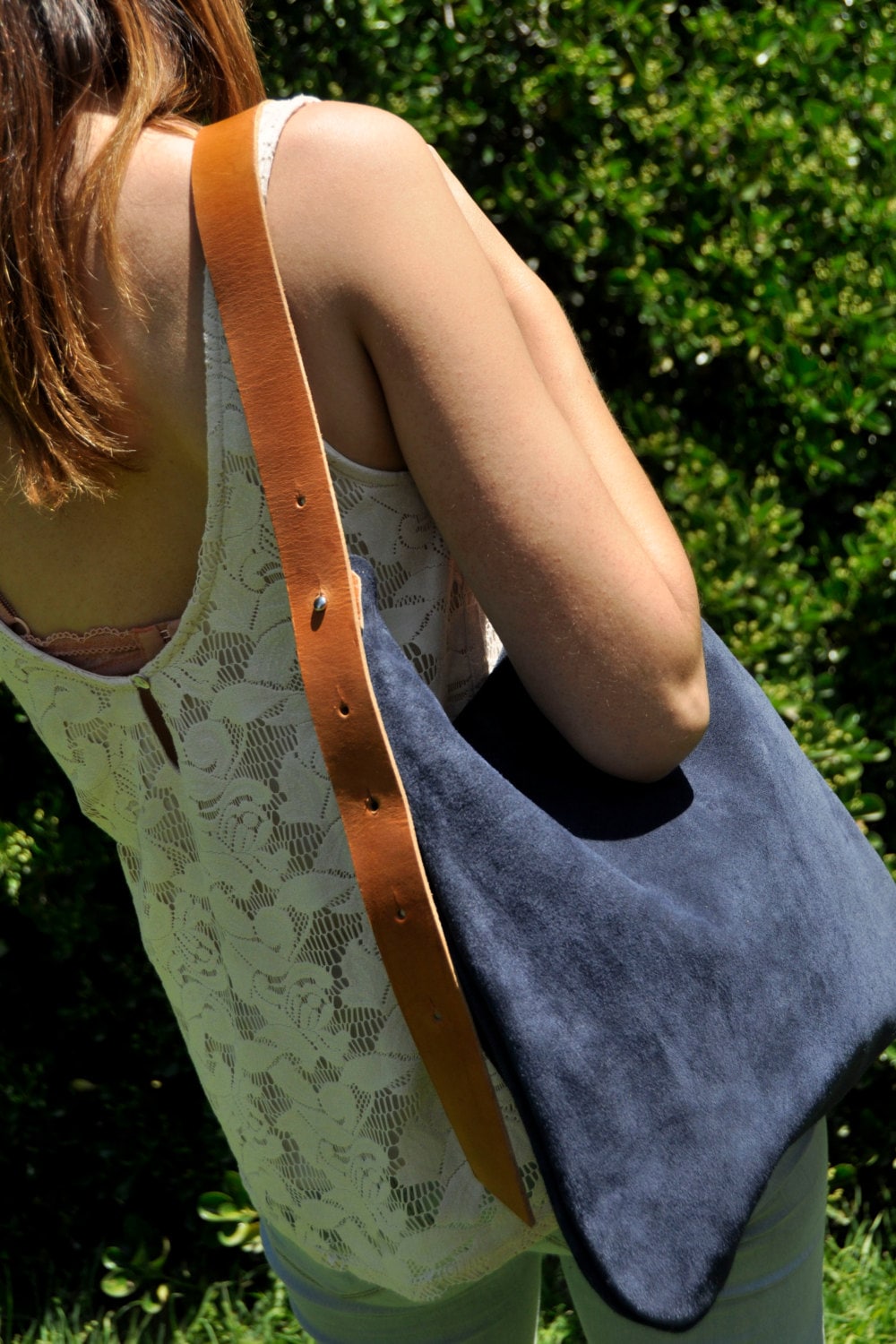 Angebot - Blau Leder Tasche Schultertasche Crossbody Handtasche Für Jeden Tag Freizeittasche Benutzerdefinierte Einkaufstasche Kurve Modell Angebot - Blau Leder Tasche Schultertasche Crossbody Handtasche Für Jeden Tag Freizeittasche Benutzerdefinierte Einkaufstasche Kurve Modell von SANTIbagsandcases