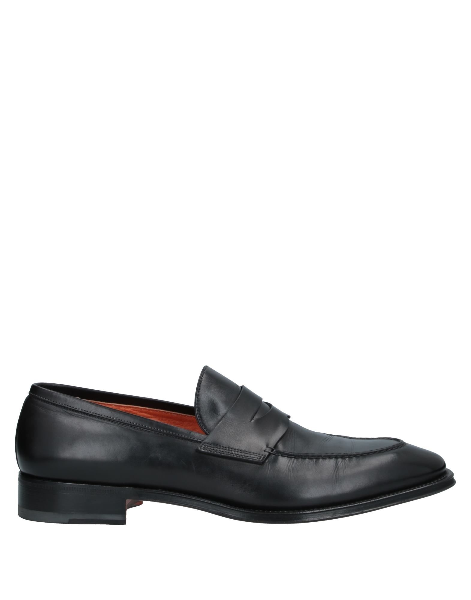 SANTONI Mokassin Herren Schwarz von SANTONI