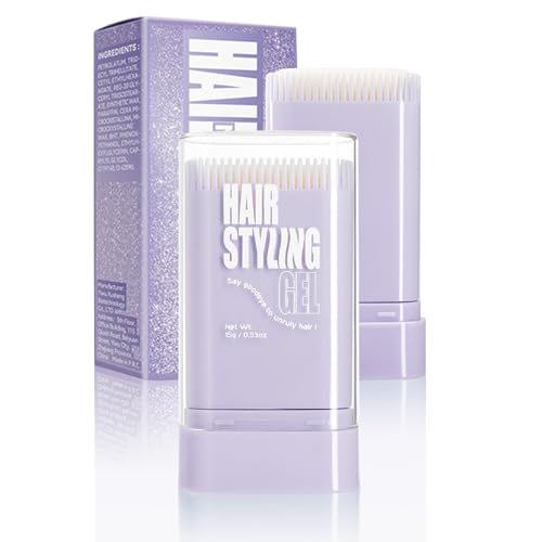 Haarwachsstab für Teenager-Mädchen, Haarstyling-Gel mit integriertem Kamm für Flyaway & Frizz, fragmentiertes Haar, nicht fettende Formgel-Creme, Haarbändigungsstab für Kantenkontrolle, kompakt und von SANZHUAN