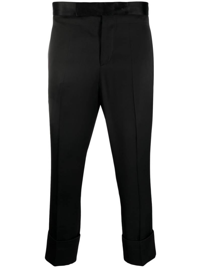 SAPIO Cropped-Hose mit Satinoptik - Schwarz von SAPIO