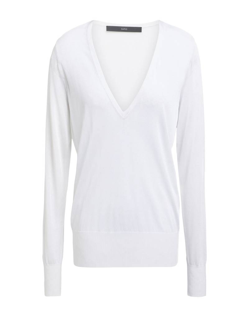 SAPIO Pullover Damen Weiß von SAPIO