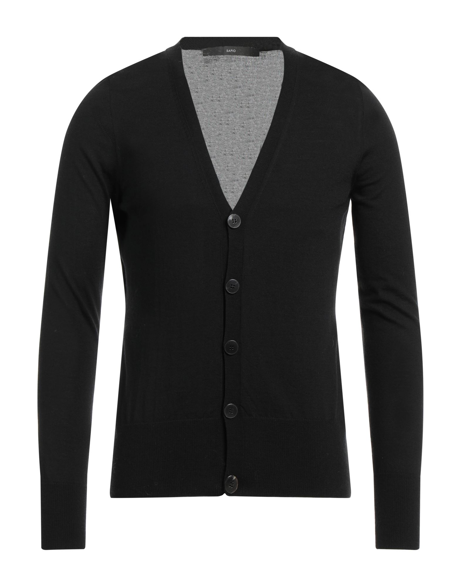 SAPIO Strickjacke Herren Schwarz von SAPIO