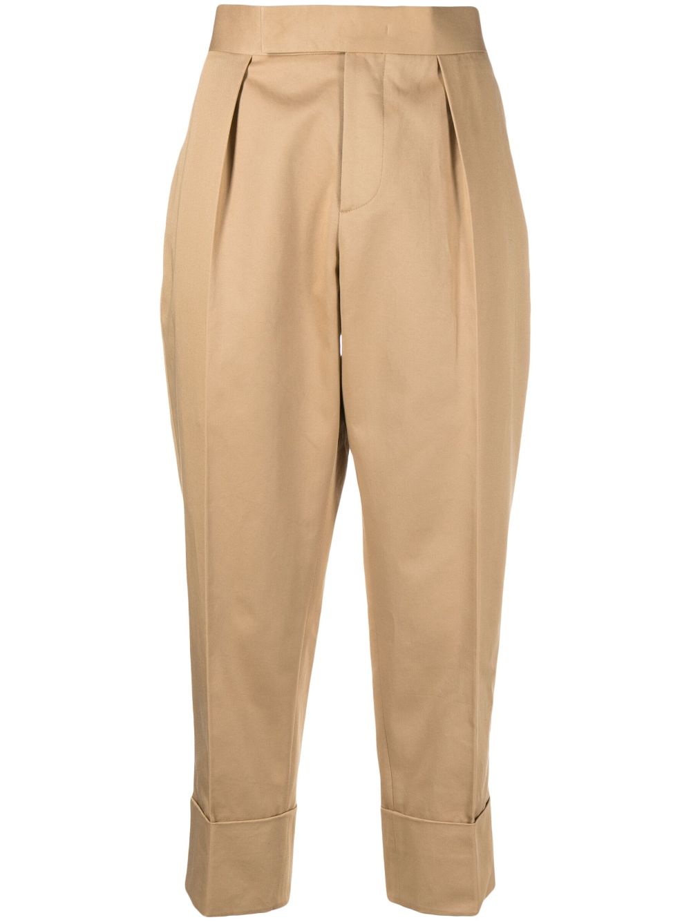 SAPIO Tapered-Hose mit hohem Bund - Braun von SAPIO