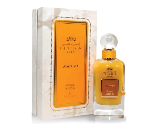 Ithra Dubai Mango Parfüm | Ithra Dubai Mango Women Eau de Parfum für Frauen 100 ml | Mango-, Orangen- und Moschusduft | Mango-Parfüm-Spray hergestellt in Dubai von Sapphire's choice von SAPPHIRE'S CHOICE