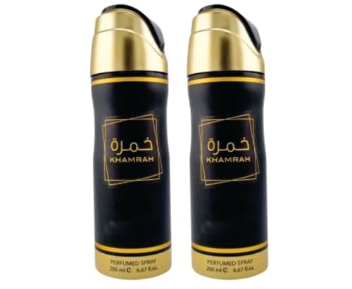 Khamrah Parfümspray | 2 Stück – Khamrah Unisex Körperspray 200 ml | Vanille, Amberwood und Bergamotte Duft | Khamrah Deodorant Parfüm Spray Made in Dubai by Sapphire's choice von SAPPHIRE'S CHOICE