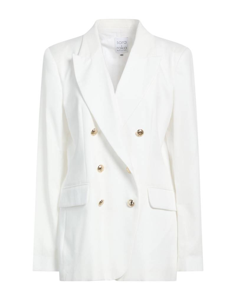 SARA ROKA Blazer Damen Weiß von SARA ROKA