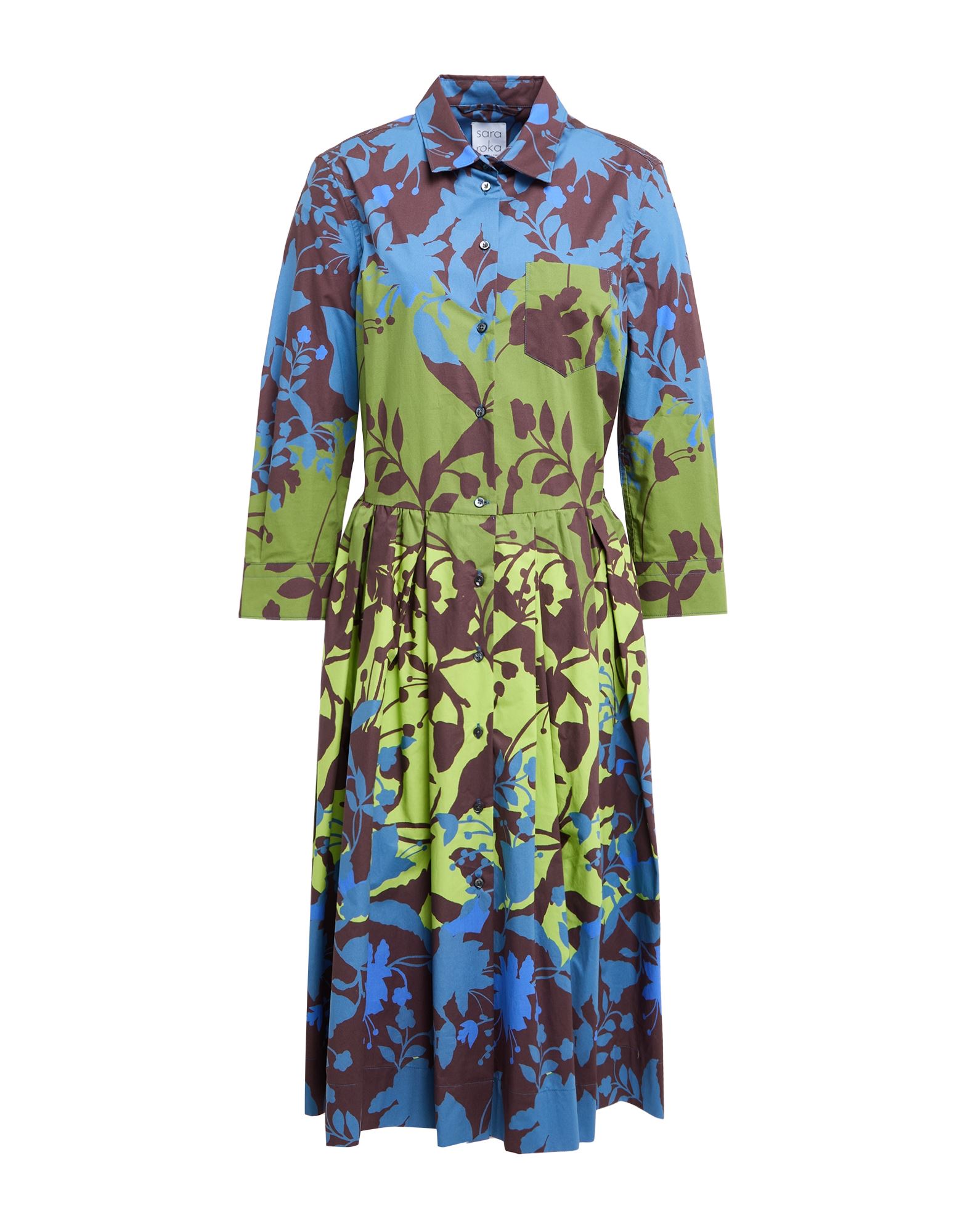 SARA ROKA Midi-kleid Damen Grün von SARA ROKA