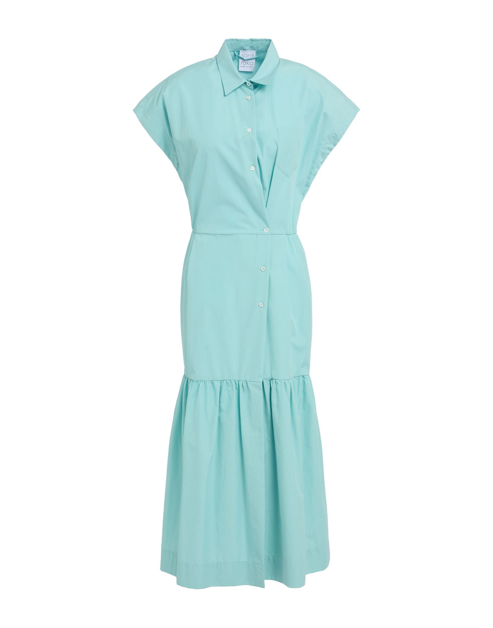 SARA ROKA Midi-kleid Damen Säuregrün von SARA ROKA