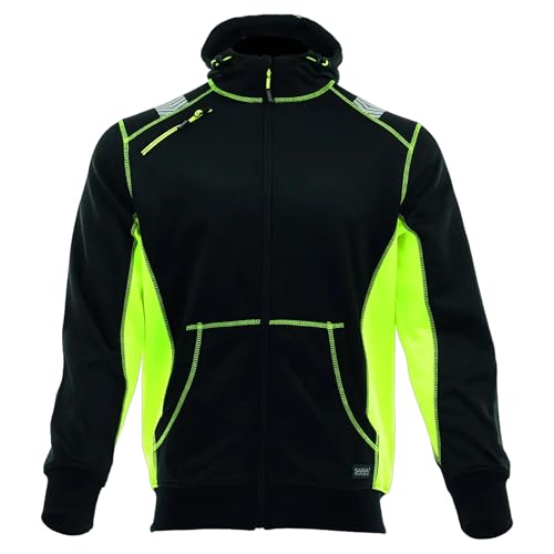 SARA Arbeits Sweatjacke für Herren - Sicherheitsjacke mit Reißverschluss - Warnschutzjacke mit Reflektierenden Streifen Gr. M-XXL SARA Arbeits Sweatjacke für Herren - Sicherheitsjacke mit Reißverschluss - Warnschutzjacke mit Reflektierenden Streifen Gr. M-XXL von SARA