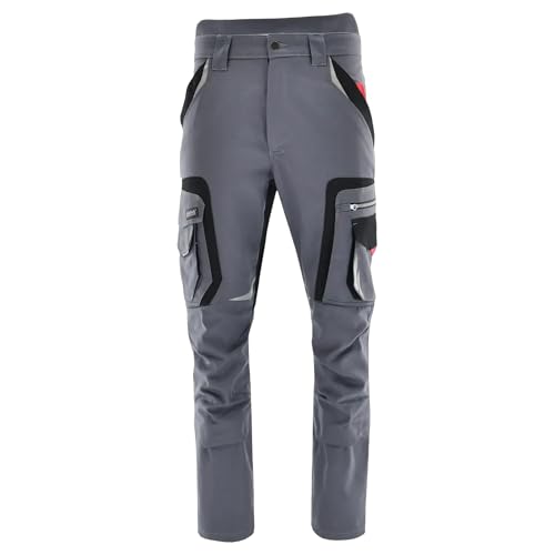 SARA Workwear Arbeitshosen Männer - Arbeitshose Herren mit Kniepolstertaschen, Elastischem Bund und vielen Taschen - Mit Reflektierenden Elementen Gr.46-64 von SARA