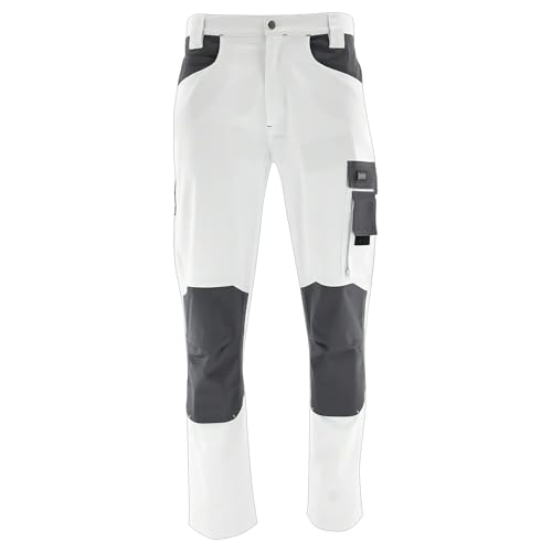SARA Workwear Arbeitshosen Männer Stretch - Arbeitshose Herren mit Kniepolstertaschen, Elastischem Bund und vielen Taschen - Mit Reflektierenden Elementen Gr.46-64 von SARA