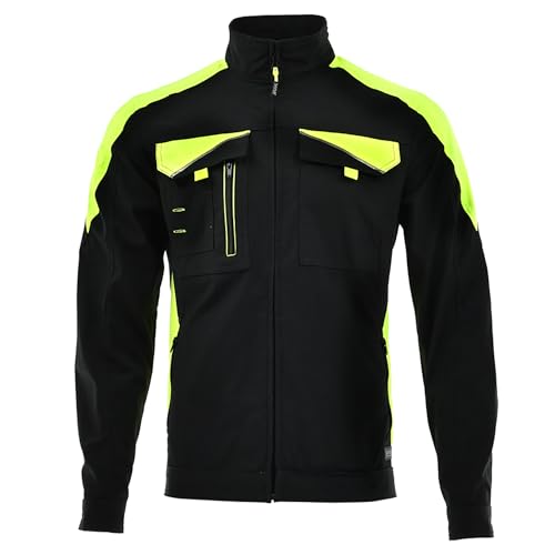 SARA Arbeitsjacke Herren - Arbeitskleidung Herren mit Stretch - Multifunktionale Bundjacke mit Reflektierenden Elementen - Arbeitsbundjacke für alle Jahreszeiten Gr.46-64 von SARA