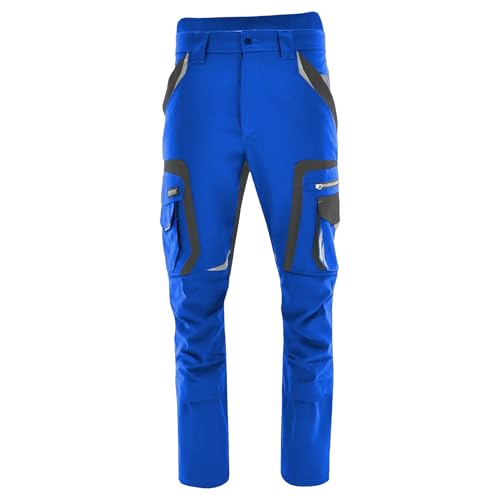 SARA Workwear Arbeitshosen Männer - Arbeitshose Herren mit Kniepolstertaschen, Elastischem Bund und vielen Taschen - Mit Reflektierenden Elementen Gr.46-64 von SARA
