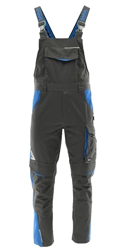 SARA WORKWEAR Latzhose Herren Lang mit Knietaschen - Strapazierfähige Arbeitshose - Arbeitshosen Männer mit Reflektierenden Elementen Gr.46-64 von SARA