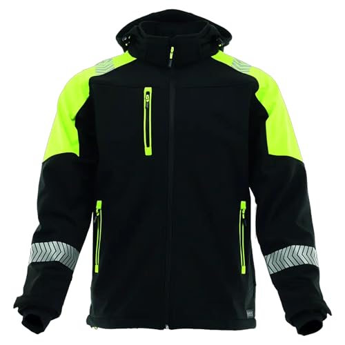 Sara Workwear Wasserdichte Arbeitsjacke Herren Softshell - Softshelljacke mit Taschen - Arbeit Jacke für Männer mit Reflektierenden Elementen Gr. S-XXXL Sara Workwear Wasserdichte Arbeitsjacke Herren Softshell - Softshelljacke mit Taschen - Arbeit Jacke für Männer mit Reflektierenden Elementen Gr. S-XXXL von SARA