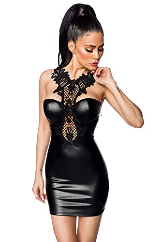 SARESIA Powerlastic Lace Wetlook Dress Frauen Wäsche-Set schwarz S von SARESIA