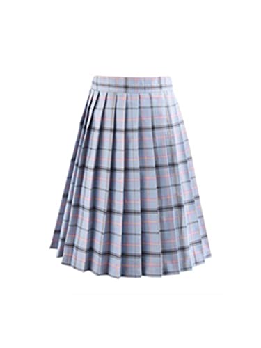 Mini Plaid Hohe Taille Faltenrock Schwarz Weiß Anime Gothic Lolita Mode 2023 Sommer Schuluniform Clothin von SARGE