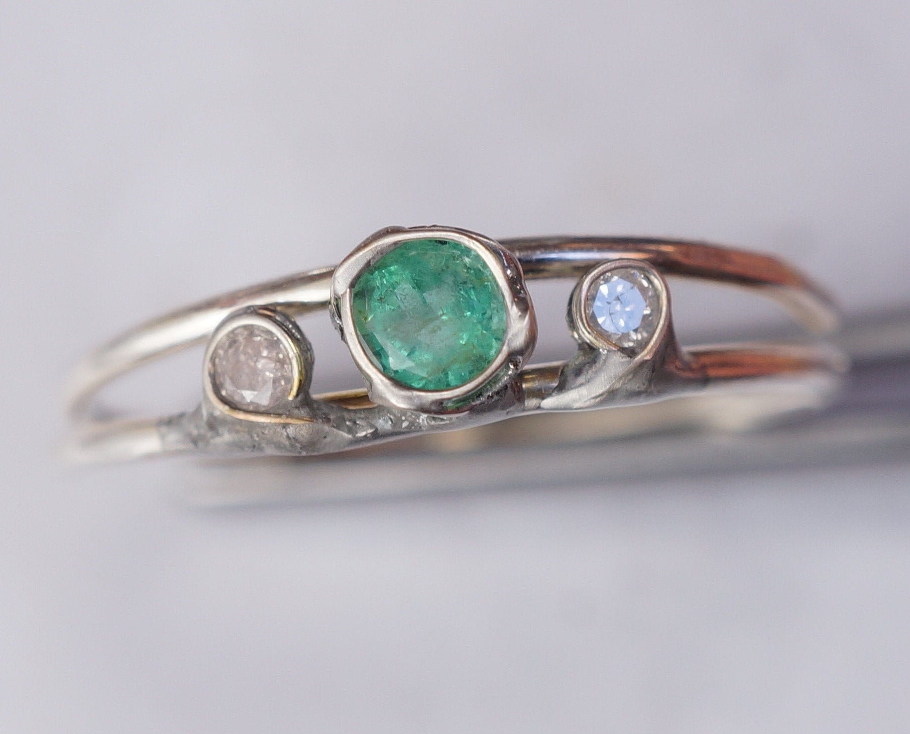Smaragd Diamant Ring Smaragd Diamant Ring von SAS21Shop