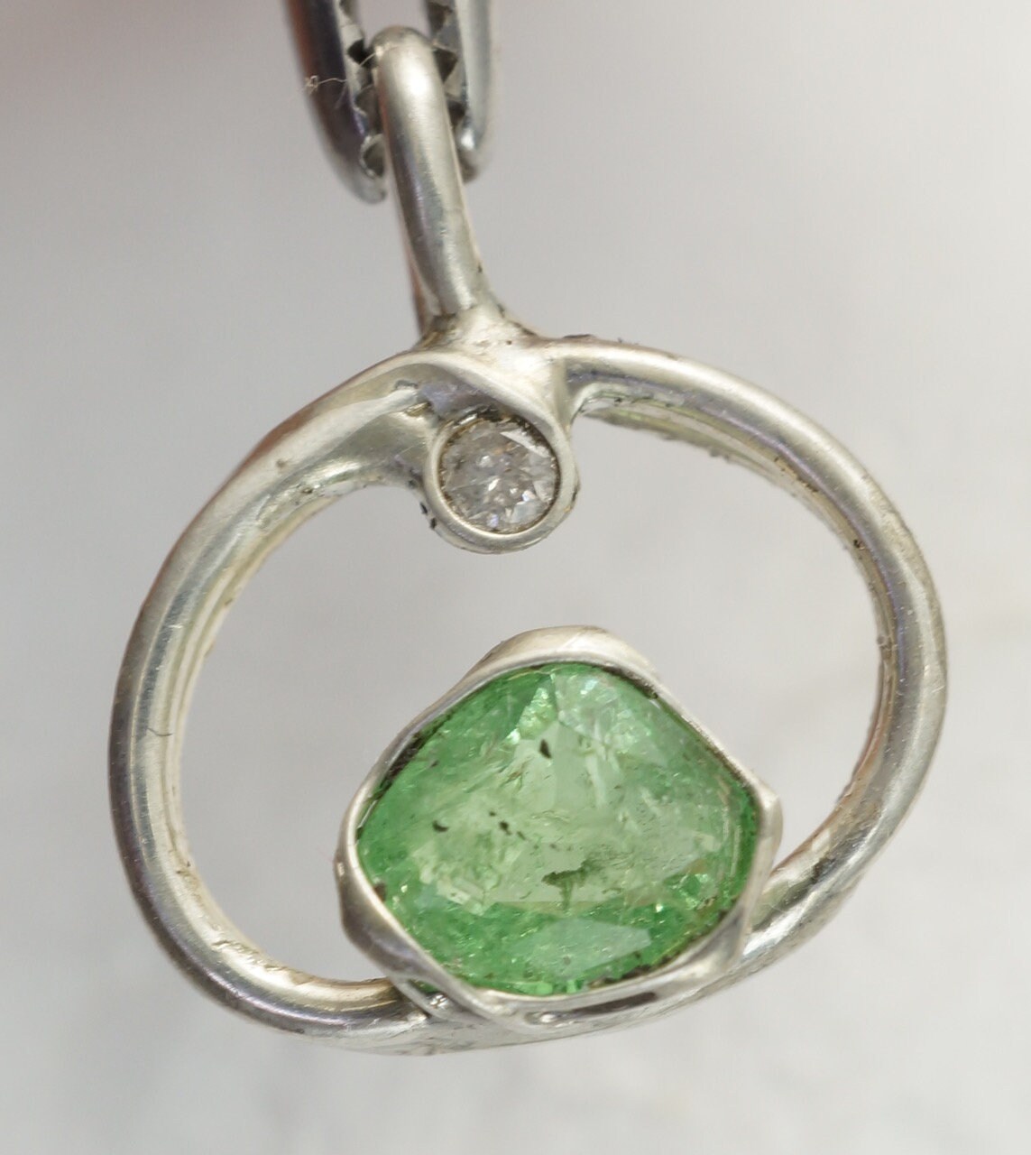 Tsavorit Diamant Anhänger Tsavorit Diamant Anhänger von SAS21Shop