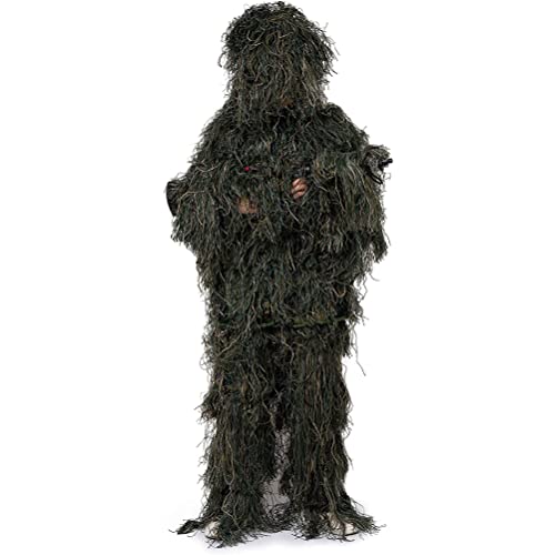SASKATE Ghillie Jacke,Tarnanzug Herren, Tactics Jagdbekleidung Scharfschützenanzug, Wiederverwendbare Wrap Camouflag, Hut für Jagd Camping SASKATE Ghillie Jacke,Tarnanzug Herren, Tactics Jagdbekleidung Scharfschützenanzug, Wiederverwendbare Wrap Camouflag, Hut für Jagd Camping von SASKATE