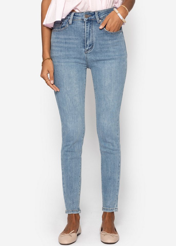 SASSYCLASSY 5-Pocket-Jeans High Waist Skinny Jeans Damen Stretchy von SASSYCLASSY