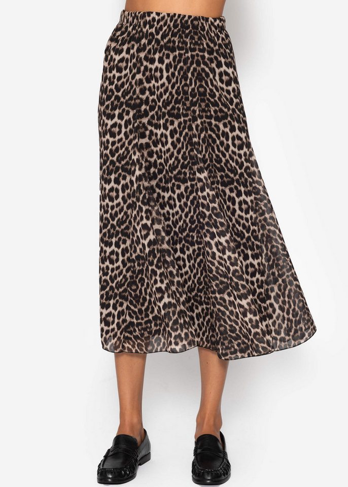 SASSYCLASSY Midirock Langer Chiffon Rock für Damen Maxi Rock mit fließendem Schnitt und Futter aus Viskose Jersey von SASSYCLASSY