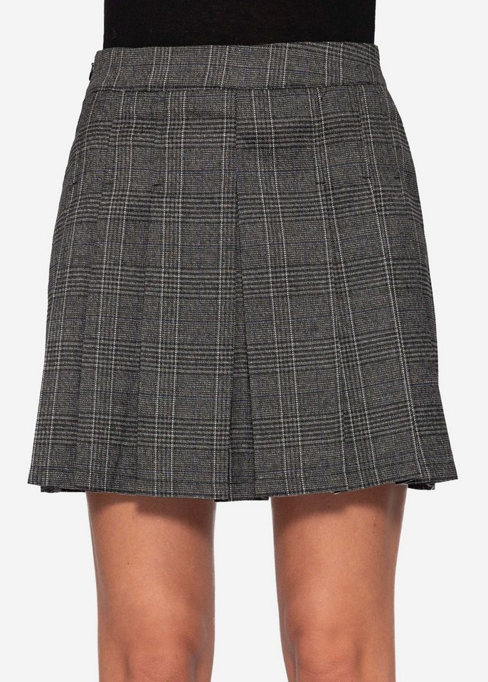 SASSYCLASSY Minirock Mini Rock mit Falten für Damen Moderner Rock mit strukturierter Silhouette und seitlichem Verschluss von SASSYCLASSY