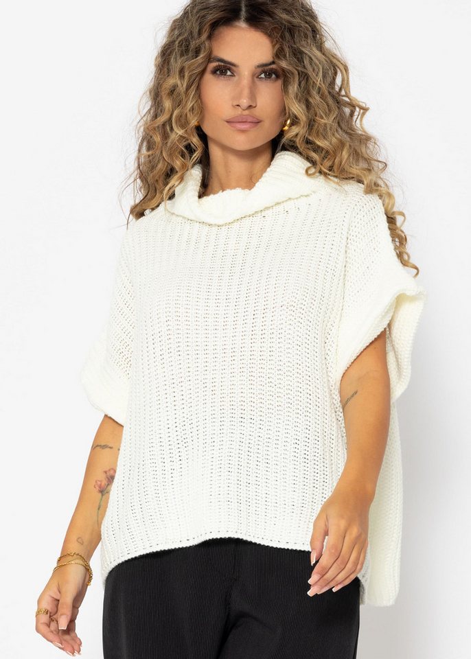 SASSYCLASSY Pullunder Oversize Pullunder Damen mit Turtleneck Elegant von SASSYCLASSY