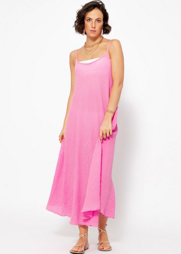 SASSYCLASSY Strandkleid Sommerkleid Damen lang aus transparentem Musselin Maxi Musselinkleid aus Baumwolle in Leo Print Schwarz Beige Braun Rosa SASSYCLASSY Strandkleid Sommerkleid Damen lang aus transparentem Musselin Maxi Musselinkleid aus Baumwolle in Leo Print Schwarz Beige Braun Rosa von SASSYCLASSY