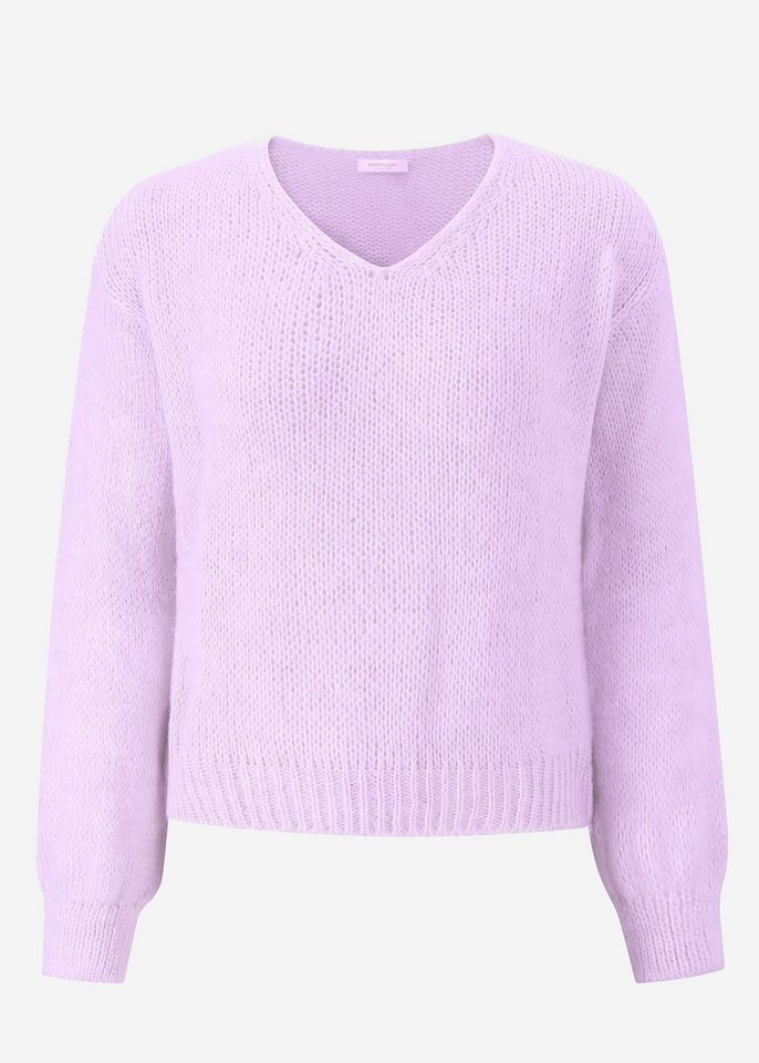 SASSYCLASSY Strickpullover Oversize Pullover Damen mit V-Ausschnitt Elegant Weicher Damenpullover aus Grobstrick Schwarz Beige Grau Rosa Rot von SASSYCLASSY