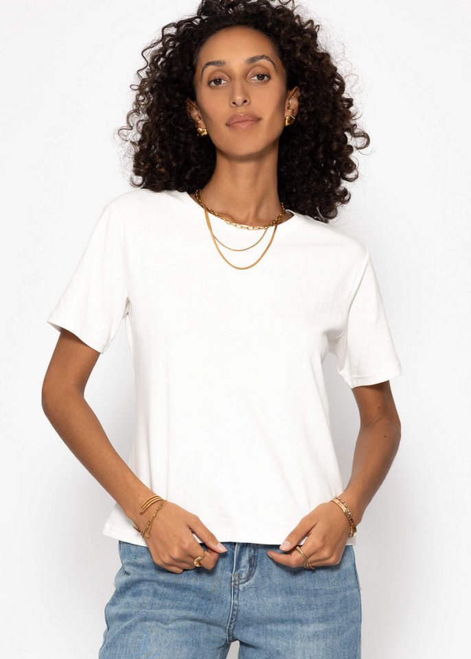 SASSYCLASSY T-Shirt Lockeres T-Shirt Damen mit Rundhalsausschnitt Oversize Kurzarm Shirt aus Baumwolle Basic Weiß Flieder Khaki SASSYCLASSY T-Shirt Lockeres T-Shirt Damen mit Rundhalsausschnitt Oversize Kurzarm Shirt aus Baumwolle Basic Weiß Flieder Khaki von SASSYCLASSY