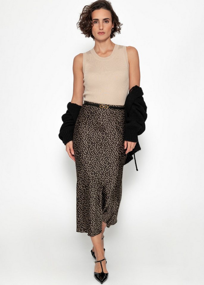 SASSYCLASSY T-Shirt Strick-Top Damen mit Rundhalsausschnitt ärmellos Top in Rippstruktur mit klassischem Design und schmeichelnde Passform von SASSYCLASSY