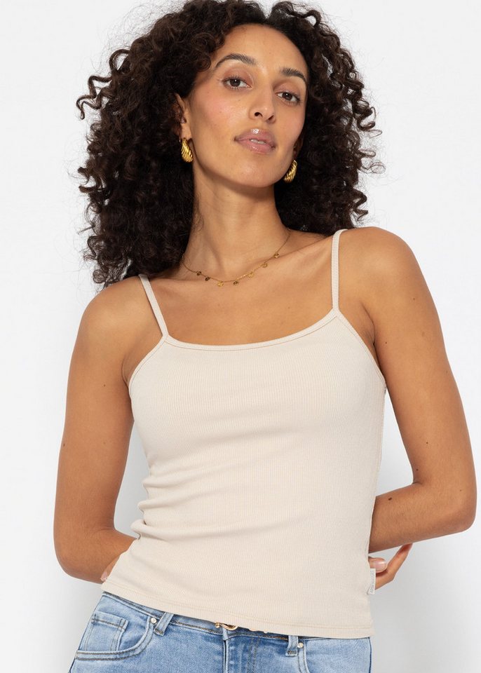 SASSYCLASSY Trägertop Basic Trägertop Damen aus Viskose gerippt von SASSYCLASSY