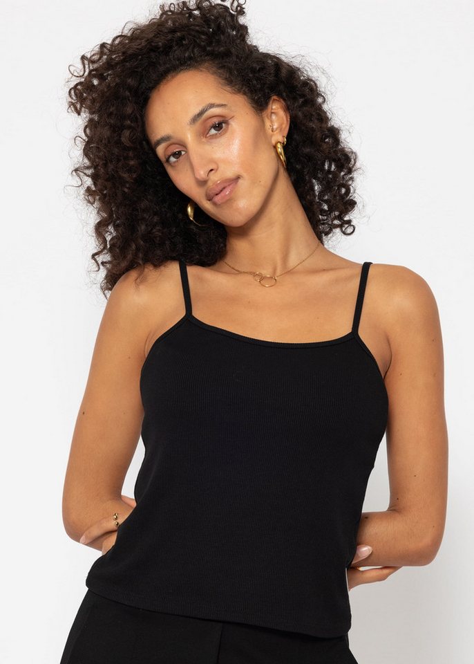 SASSYCLASSY Trägertop Basic Trägertop Damen aus Viskose gerippt von SASSYCLASSY