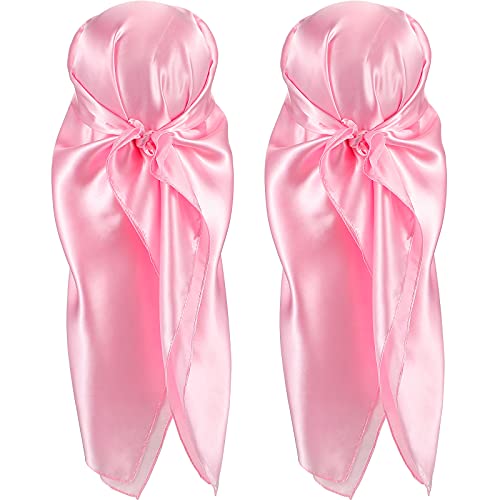 35 Zoll Seide Kopftuch Schlafen Haarwickel (Rosa) von SATINIOR