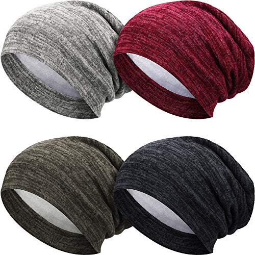 SATINIOR Damen Bonnet Slap Skullies & Beanies, Grau, M/L von SATINIOR