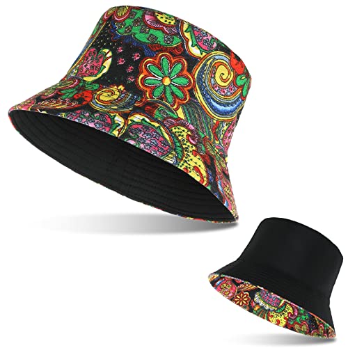 SATINIOR Modischer Unisex Fischerhut Eimerhut Faltbar mit Paisley Muster Faltbar Doppelseitig Bunt Sonnenhut Mehrfarbig für Sommer SATINIOR Modischer Unisex Fischerhut Eimerhut Faltbar mit Paisley Muster Faltbar Doppelseitig Bunt Sonnenhut Mehrfarbig für Sommer von SATINIOR