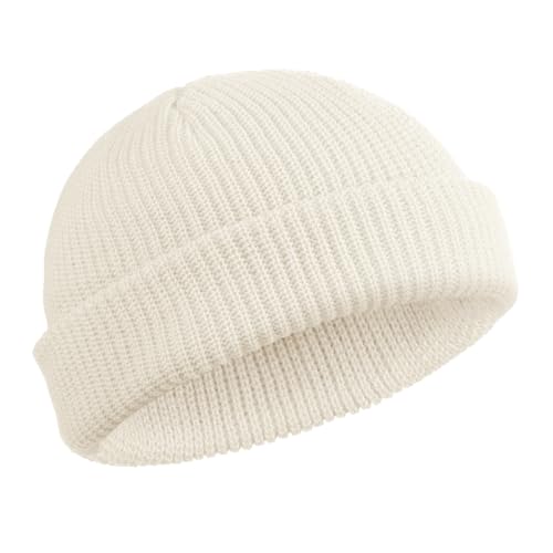 SATINIOR Trawler Beanie Fisherman Mütze Short Matrosen Wintermütze für Herren Damen Unisex(Gelb) von SATINIOR