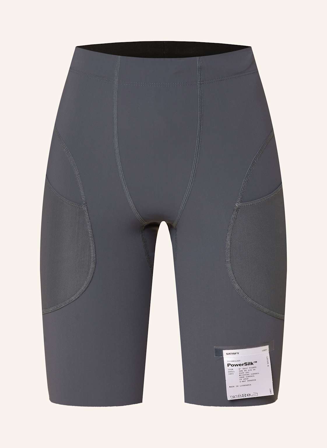 Satisfy Lauf-Tights Powersilk 9 grau von SATISFY