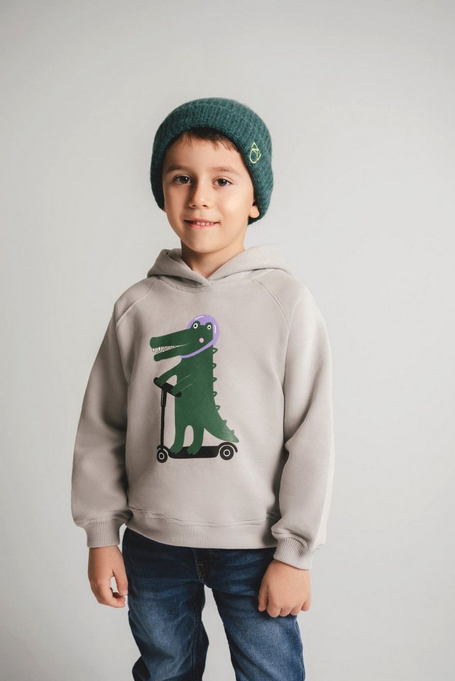 # SATURNDAY Hoodie Hoodie Krokodil 100% Baumwolle soft touch von # SATURNDAY