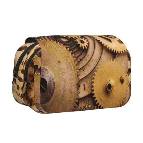 Federmäppchen mit Aufdruck "The Clocks", großes Fassungsvermögen, Stifteetui mit 2 Fächern, Stifthalter, Organizer, Schreibwaren-Tasche von SATUSA