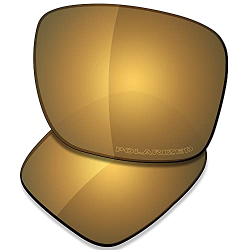 Saucer Premium Ersatzgläser für Oakley Holbrook OO9102 Sonnenbrillen High Defense - Bronze Gold Polarisiert von Saucer