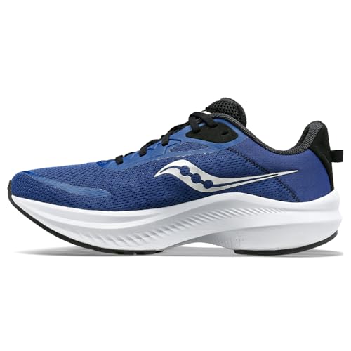 Saucony Men's AXON 3 Sneaker, Indigo/Black, 10.5 von SAUCONY