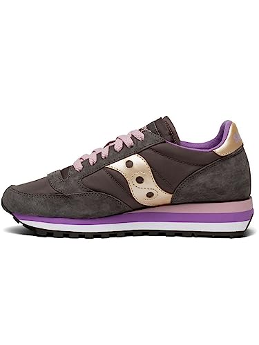 Saucony Sneaker Jazz Triple In Suede Antracite E Viola von SAUCONY