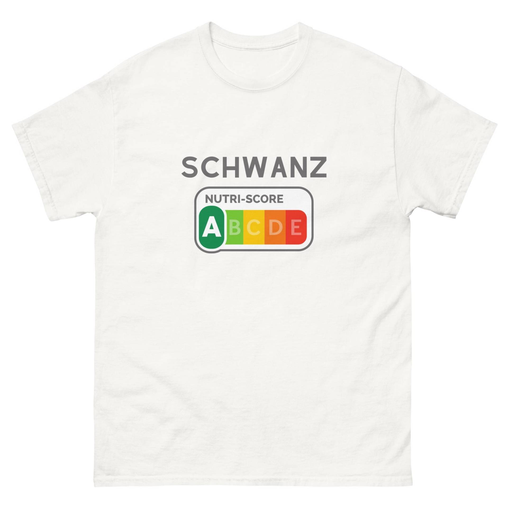 Ehrliches Nutri Score T-Shirt - Lustiges Funshirt | Party Festival Shirt Humor Sprüche Witziges Geschenk Männer Unisex von SAUFAUTOMAT