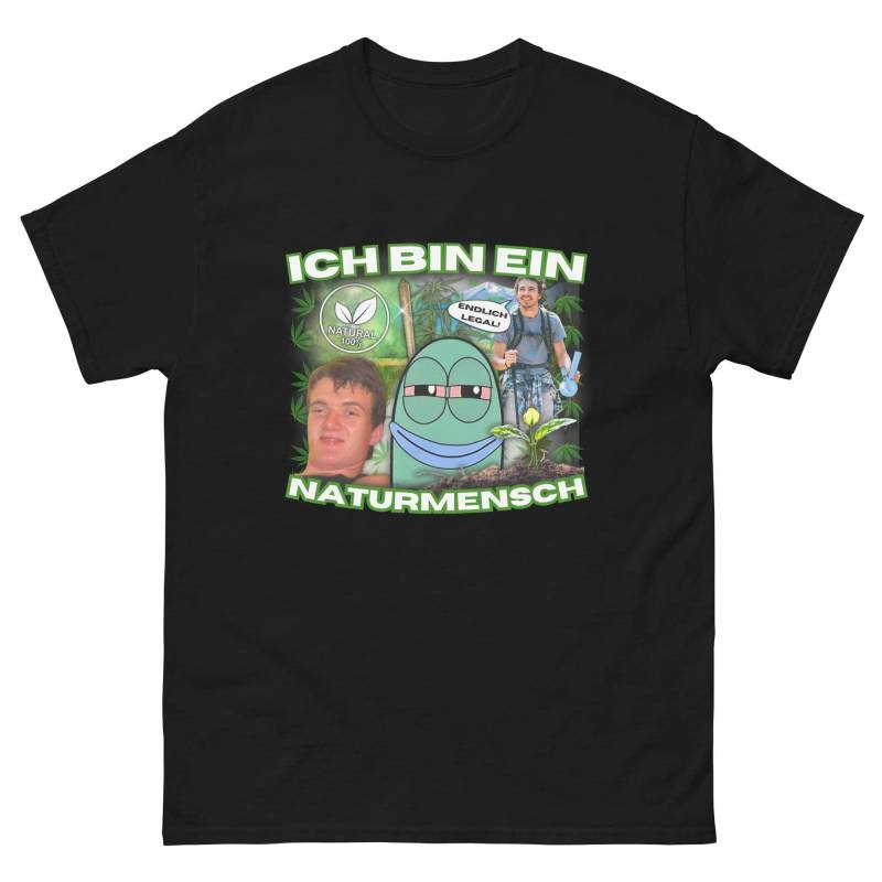 Ich Bin Ein Naturmensch T-Shirt - Lustiges Funshirt | Party Festival Shirt Humor Sprüche Geschenkidee Männer Frauen Unisex von SAUFAUTOMAT