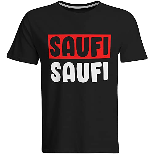 Saufi Saufi Tshirt Saufi T-Shirt (Herren, Rundhals, Farbe: Schwarz, Größe: 3XL von SAUFCOUNTER MARK YOUR DRINKS