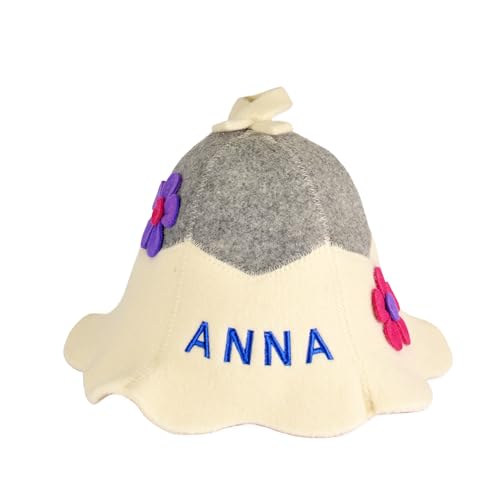 Personalisierter Saunahut aus 100 % Bio-Wolle – Premium Saunahut Damen mit Name Bestickt – Hochwertige Saunamütze als Exklusives Sauna Zubehör für stilvolle Saunagänge Personalisierter Saunahut aus 100 % Bio-Wolle – Premium Saunahut Damen mit Name Bestickt – Hochwertige Saunamütze als Exklusives Sauna Zubehör für stilvolle Saunagänge von SAUNA GURU
